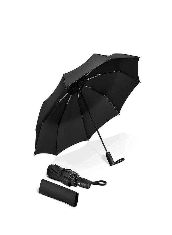 RENARSH Portable Auto Travel Umbrella - Windproof for Rain, Strong for Wind, Auto Open/Close Button, Perfect Car Umbrella for Men & Women - Image 1