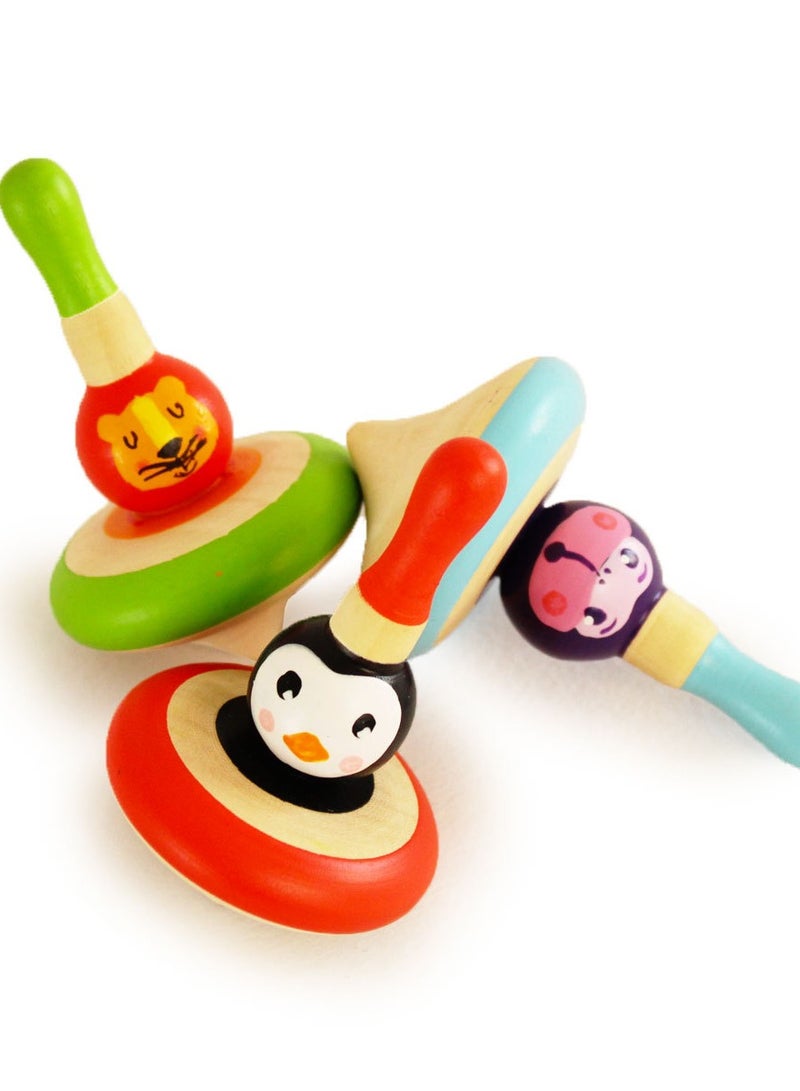 Shumee Handmade Animal 3 Spintops - Image 5