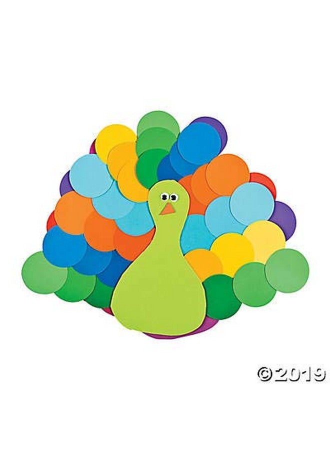 Fun Express Paint Chip Paper Circles - 1200 Pieces - Educational and Learning Activities for Kids - Image 2