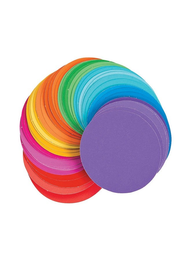 Fun Express Paint Chip Paper Circles - 1200 Pieces - Educational and Learning Activities for Kids - Image 1