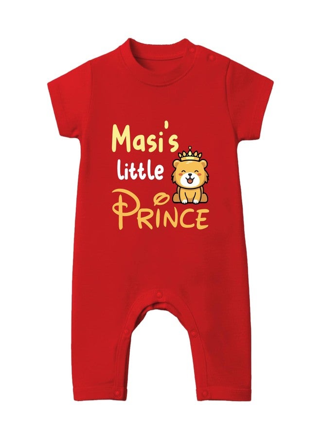 Baby Buzz “Masi’s Little Prince” New Born Baby Dress Romper For Boy|100% Cotton Clothes Bodysuit | Cute Masi's Baby Gift Outfit 0-3 Months - Image 1
