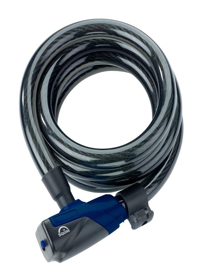 Squire Locks Kilda 15/1800 Integrated Bicycle Cable Lock - Tough Bike Lock - Weatherproof Bike Cable Lock - 1800 mm Locking Length - 15 mm Diameter Steel Cable - Includes 3 Keys - Image 1