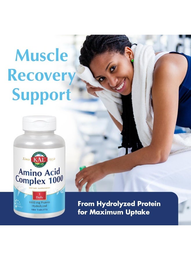 KAL Amino Acid Complex Tablets, 1000 mg, 100 Count - Image 3