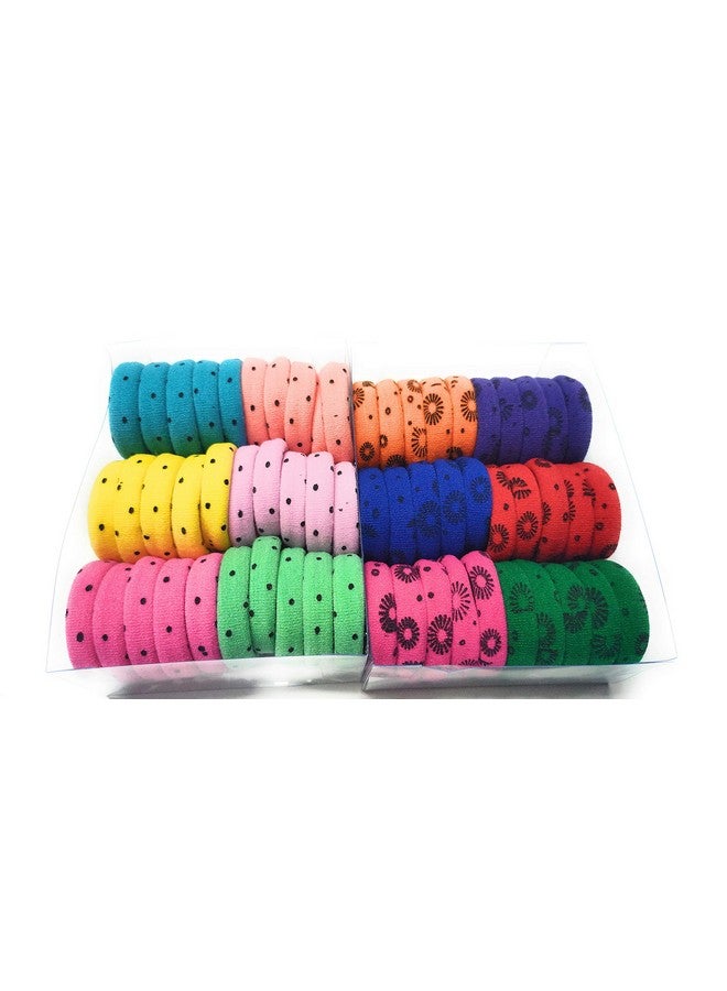 PANCIKAA Stylish Printed Hair Rubber Bands Hair Bands Elastic Rubber Bands Accessories for Girls/Women, Bright Colors (Pack of 30, Assorted) - Image 4
