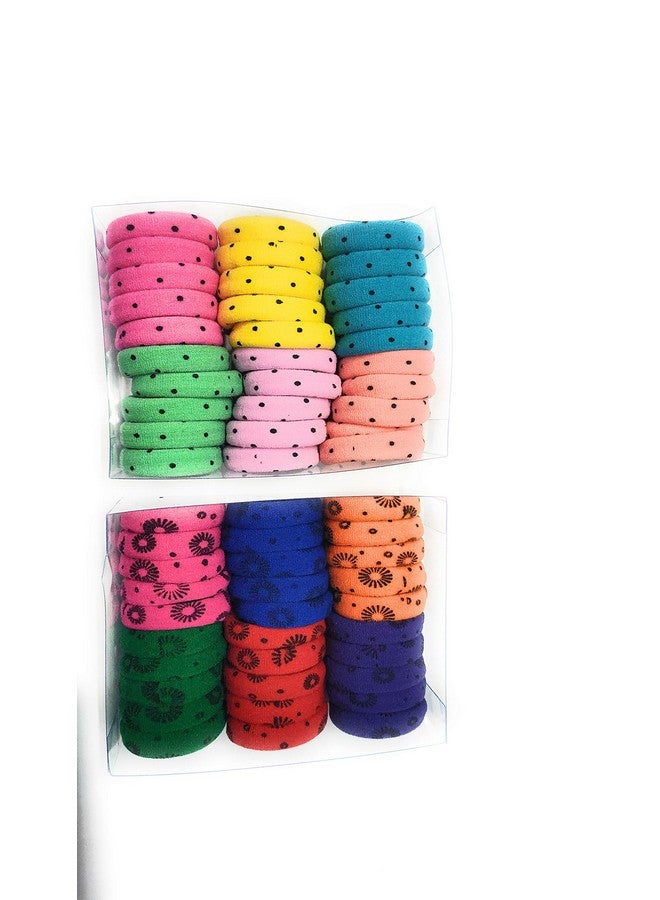 PANCIKAA Stylish Printed Hair Rubber Bands Hair Bands Elastic Rubber Bands Accessories for Girls/Women, Bright Colors (Pack of 30, Assorted) - Image 3