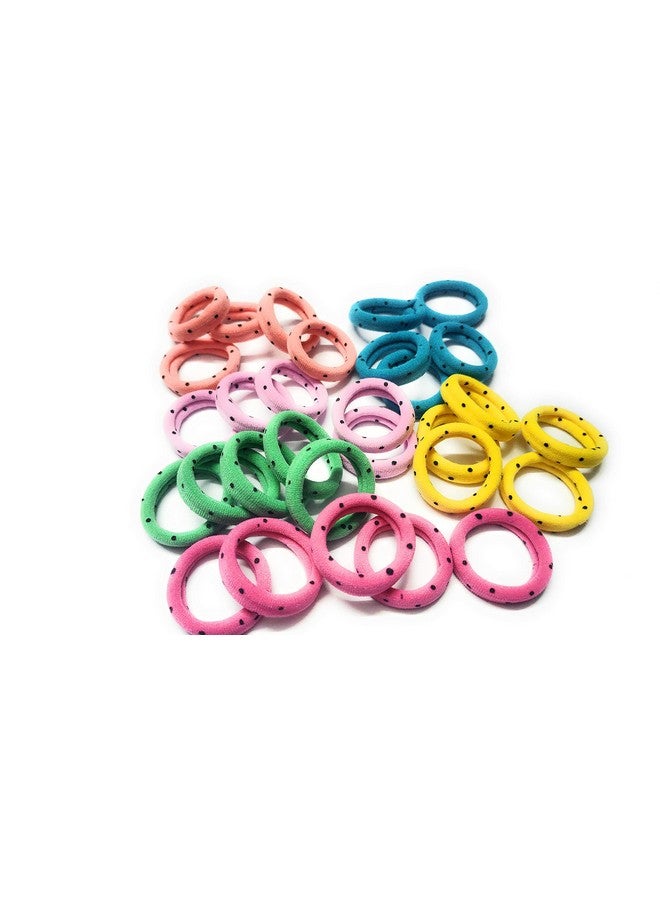 PANCIKAA Stylish Printed Hair Rubber Bands Hair Bands Elastic Rubber Bands Accessories for Girls/Women, Bright Colors (Pack of 30, Assorted) - Image 5