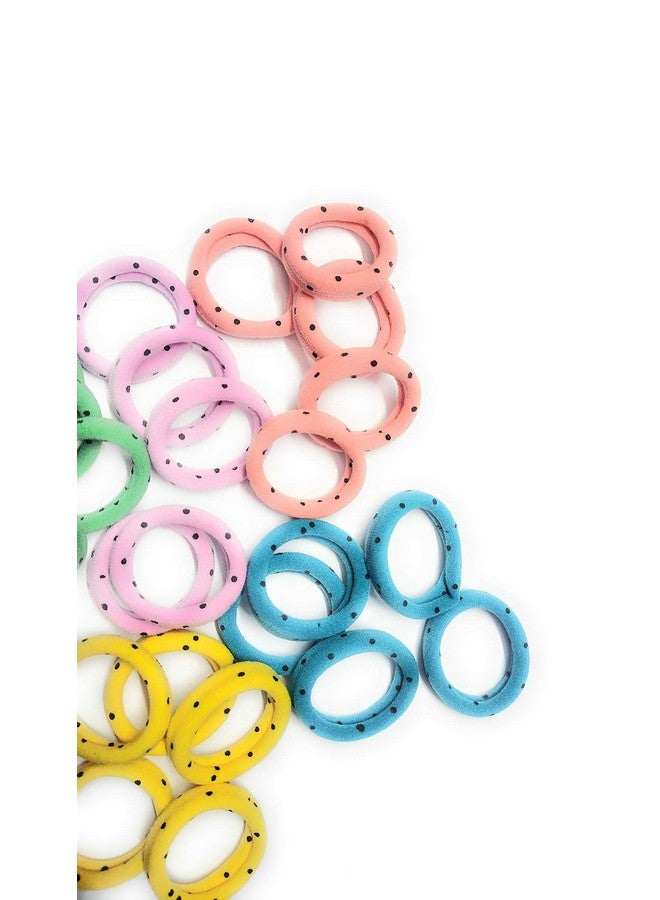 PANCIKAA Stylish Printed Hair Rubber Bands Hair Bands Elastic Rubber Bands Accessories for Girls/Women, Bright Colors (Pack of 30, Assorted) - Image 2