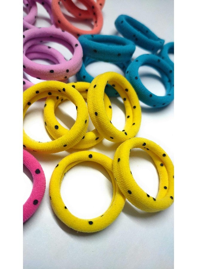 PANCIKAA Stylish Printed Hair Rubber Bands Hair Bands Elastic Rubber Bands Accessories for Girls/Women, Bright Colors (Pack of 30, Assorted) - Image 1
