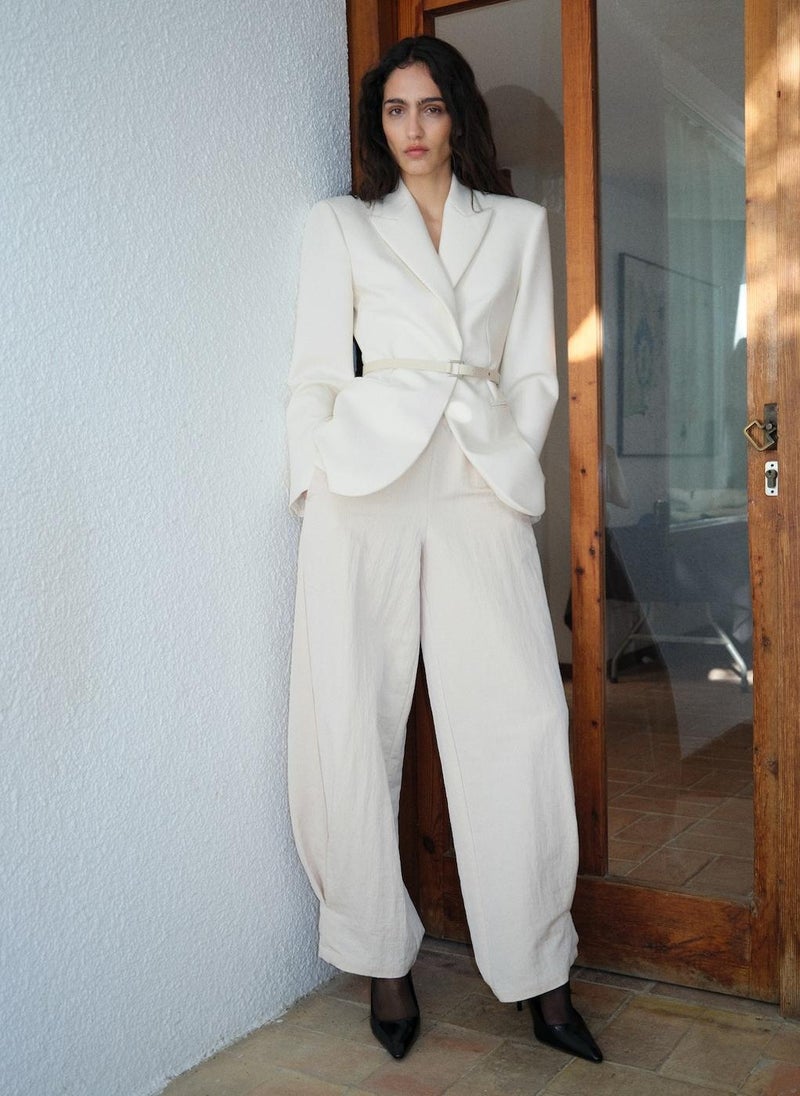 MANGO - Belt Structured Blazer - Image 1