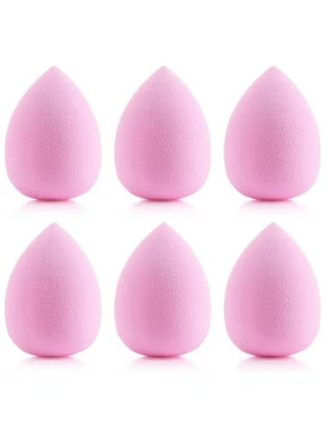 6-Piece Makeup Sponge Set Soft Cosmetic Sponges for Dry and Wet Use for Applying Foundation, Concealer, and Powder Perfect for Blending Makeup and Easily Removing Products - Multicolor - Image 4