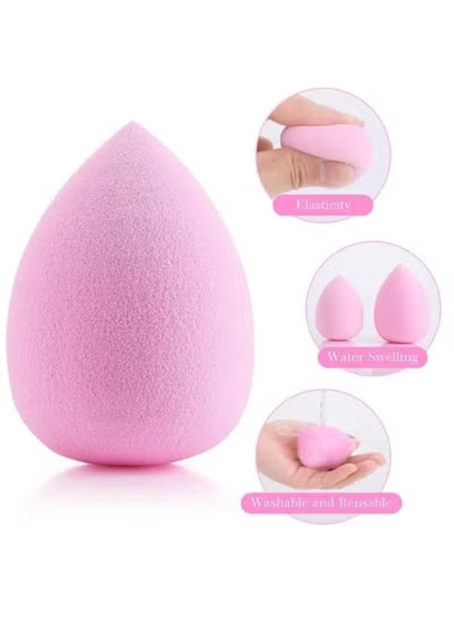 6-Piece Makeup Sponge Set Soft Cosmetic Sponges for Dry and Wet Use for Applying Foundation, Concealer, and Powder Perfect for Blending Makeup and Easily Removing Products - Multicolor - Image 2