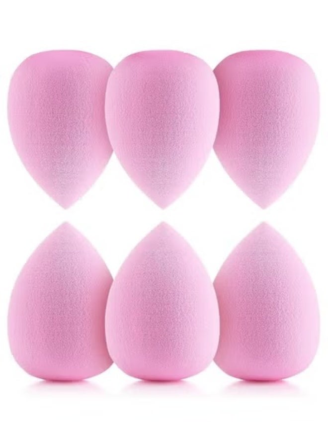 6-Piece Makeup Sponge Set Soft Cosmetic Sponges for Dry and Wet Use for Applying Foundation, Concealer, and Powder Perfect for Blending Makeup and Easily Removing Products - Multicolor - Image 1