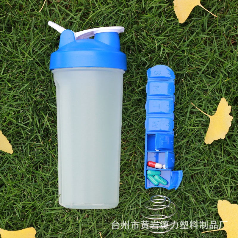 YL 600ml Portable Sports Shaker Cup with Handle - Perfect for Fitness and  Travel - Image 1