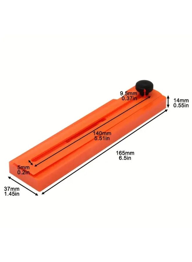 Multi Function Angle Ruler Heavy Duty Orange Woodworking Positioning Tool with Rotatable Spirit Level for Precision Alignment - Image 1
