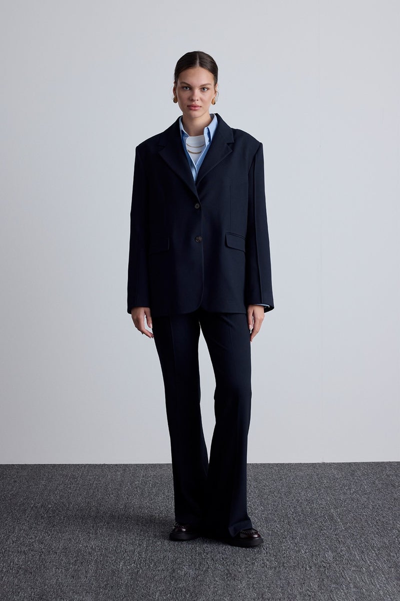 Manuka Classic Cut Blazer Jacket Navy Blue  - Image 5