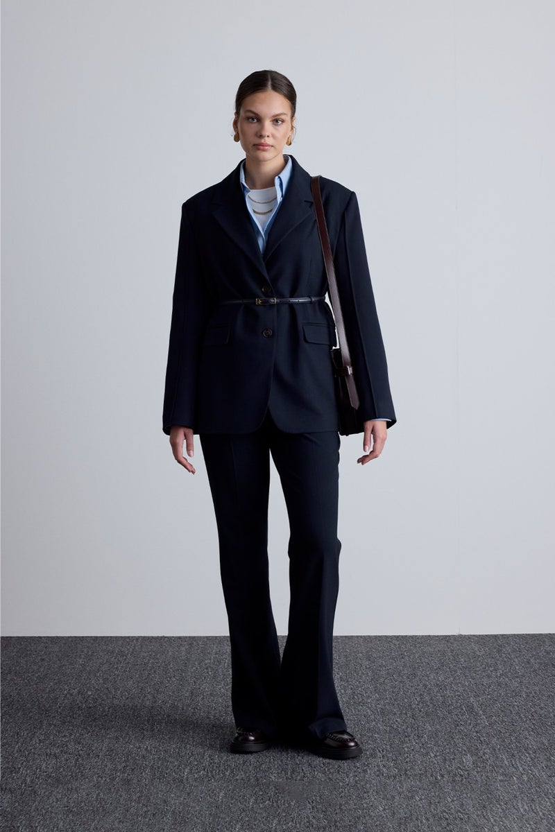 Manuka Classic Cut Blazer Jacket Navy Blue  - Image 1