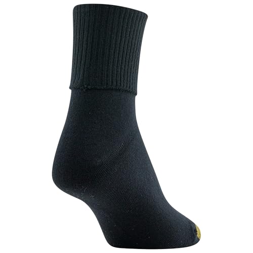GOLDTOE Women's Classic Turn Cuff Socks, Multipairs, Brown Grey Mix (6-Pairs), Shoe Size: 6-9 - Image 4