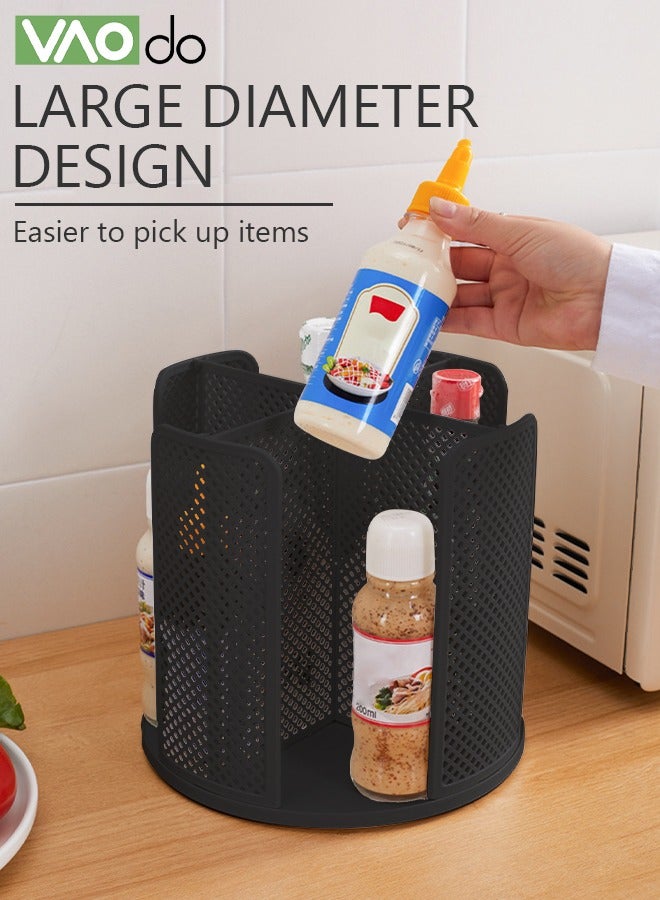 VAOdo Multifunctional Cups Holder Organizer 360°Rotating Cup Holder Rack Cosmetic Storage Kitchen Seasoning Storage Rack  - Image 5