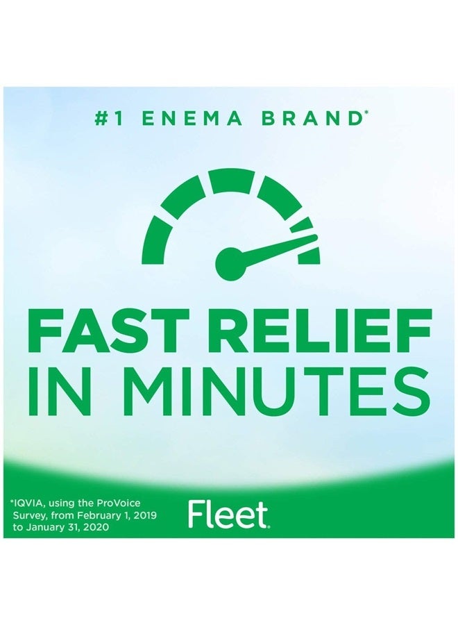 Fleet حقنة ملينة ملحية للإمساك للبالغين، 4.5 أونصة سائلة، 4 زجاجات - Image 2