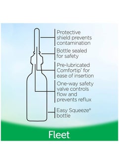 Fleet Laxative Saline Enema for Adult Constipation, 4.5 fl oz, 4 Bottles  - Image 5