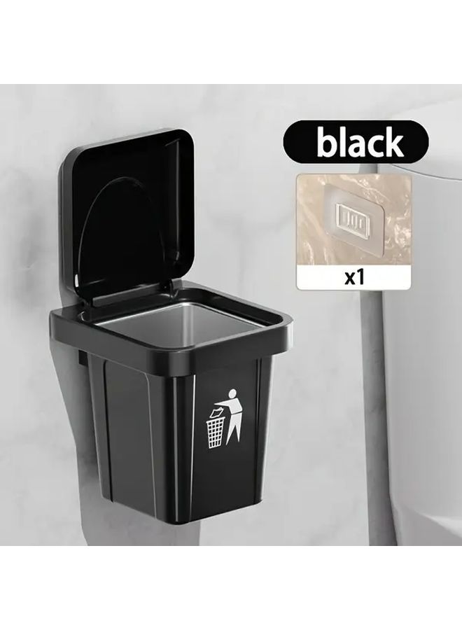 Stainless Steel Square Ashtray With Lid Black Holder Set For Indoor Outdoor Use - Image 5
