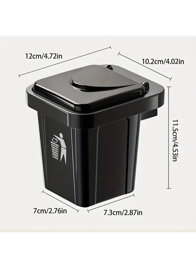 Stainless Steel Square Ashtray With Lid Black Holder Set For Indoor Outdoor Use - Image 3