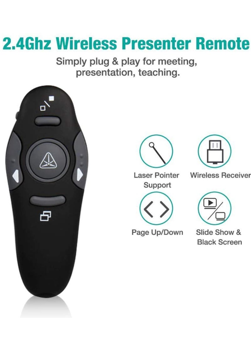 2.4ghz Wireless Usb Powerpoint Ppt Presentation Presenter Mouse Remote Control Laser Pointer Pen - Image 3