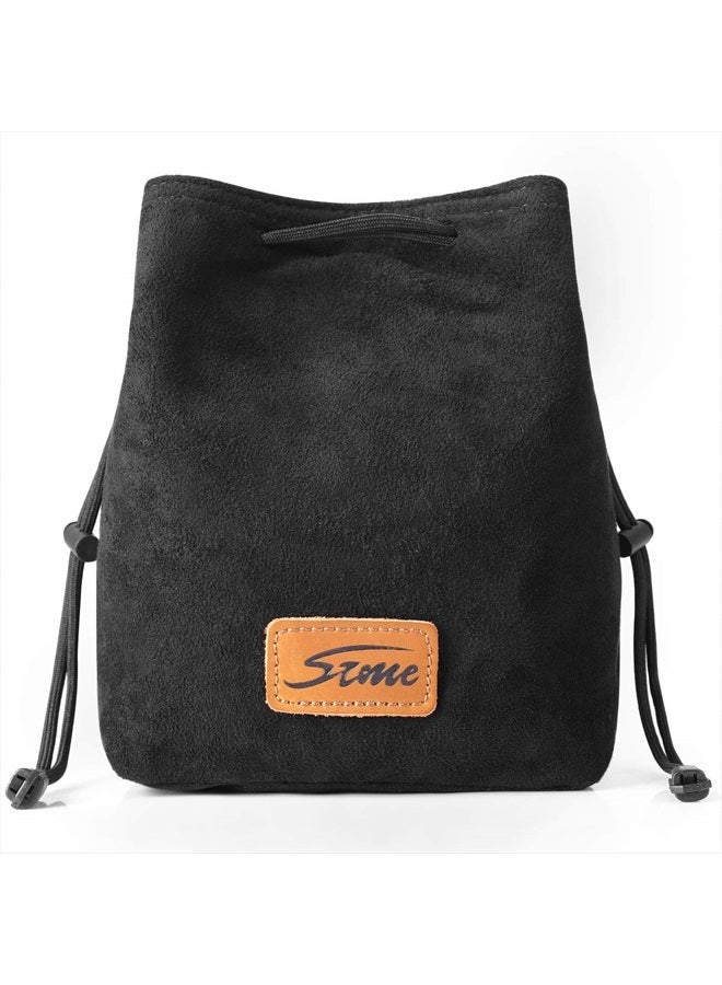 S-ZONE Soft Camera Bag DSLR Insert Handbag Drawstring Lens Case Compatible with Canon Nikon Sony - Image 1