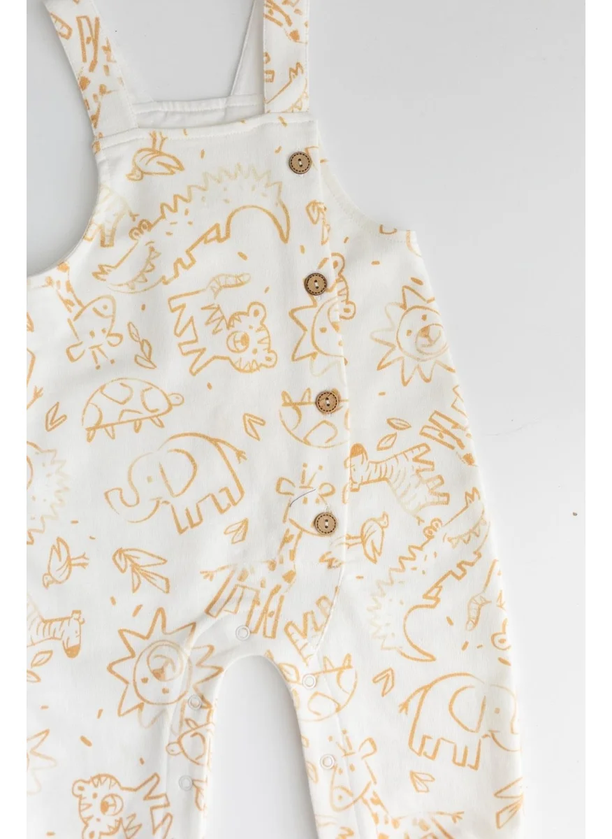مينينو Baby Boy Animal Patterned Overalls