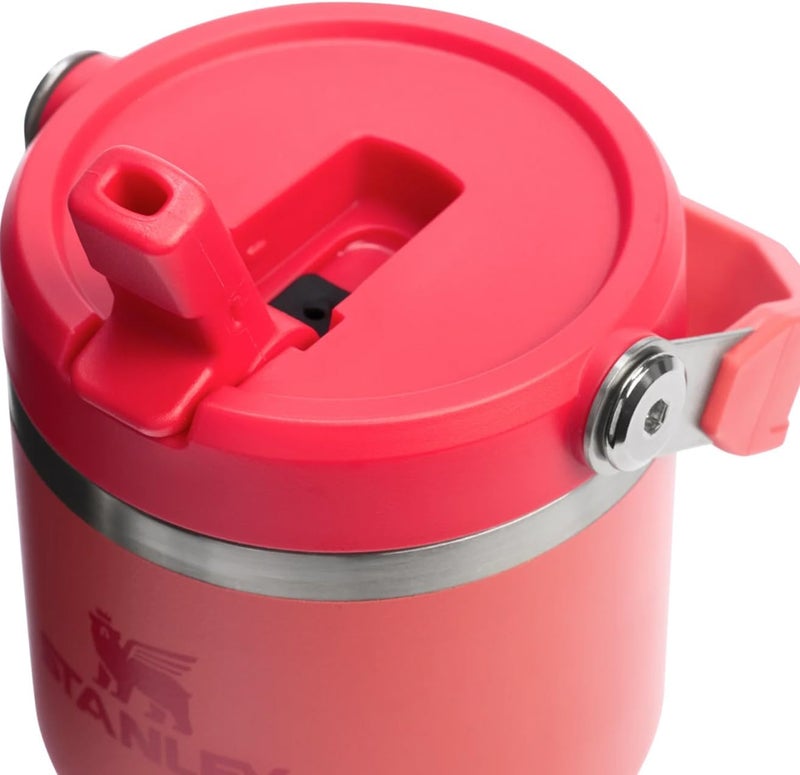 Stanley Ice Flow GO 600ml/20oz Flip Straw Water Bottle - Hot Coral - Image 3