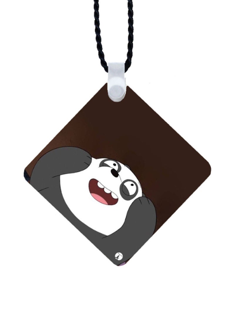 RKN Panda Printed Car Mirror Pendant - Image 1
