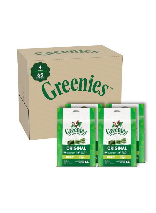 Greenies Original Teenie Natural Dog Dental Care Chews Oral Health Dog Treats, 72 oz. Pack (260 Treats) - Image 1