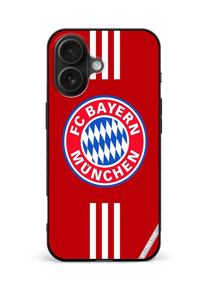 VR CREATIVE Protective Case Cover For Apple iPhone 16 Plus Fc Bayern Munchen Design Multicolour
