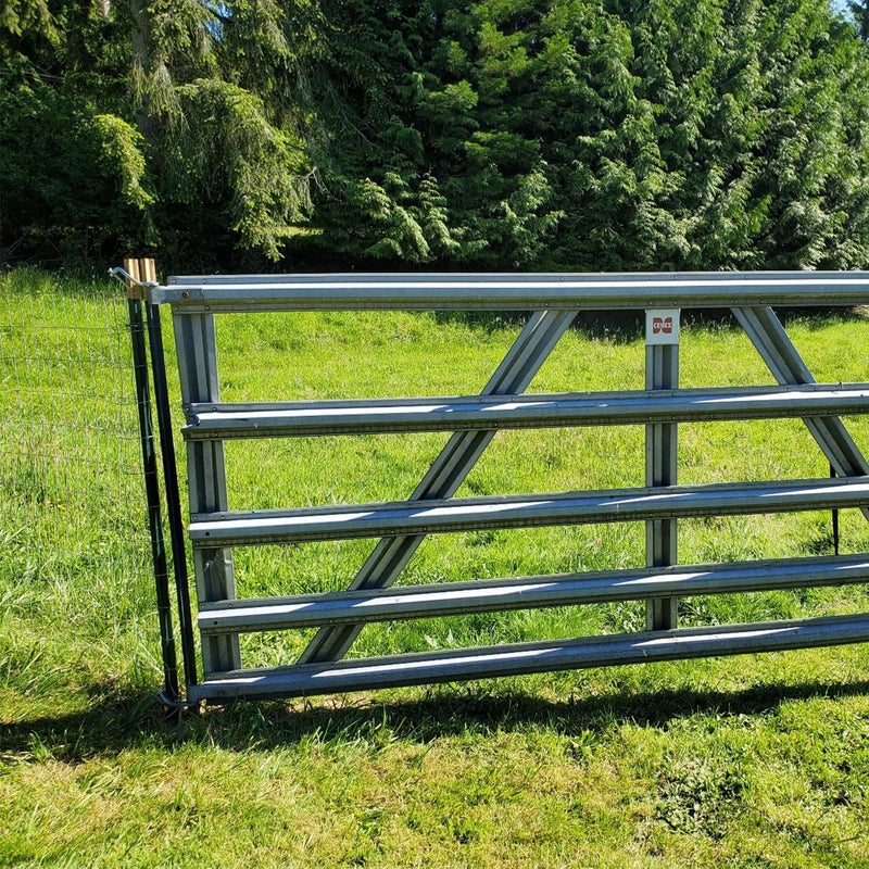 ANISUN T Post Gate Hinge Pins Heavy Duty T-Post Gate Hinge for Farm Gate Garden and Backyard Gate - Image 5