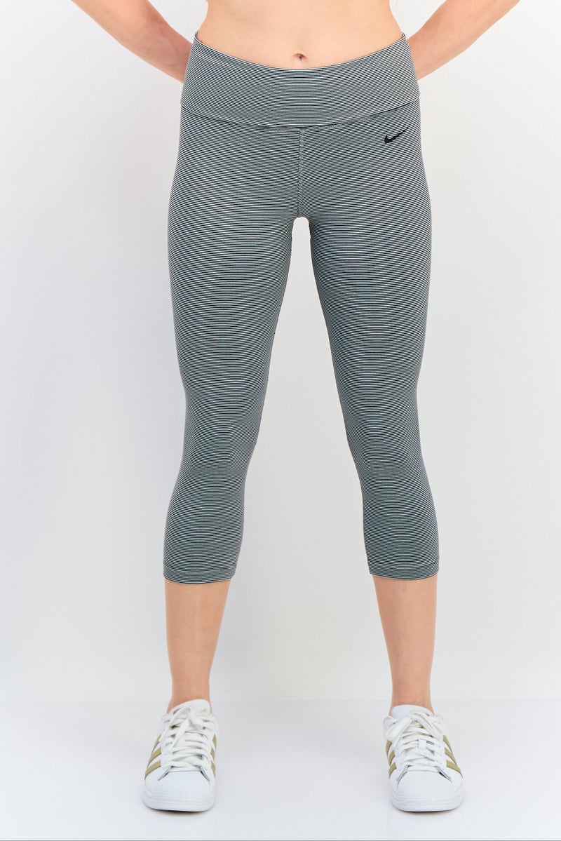 Nike Women Tight Fit Brand Logo 3/4 Training Tights, Multicolor - Image 1