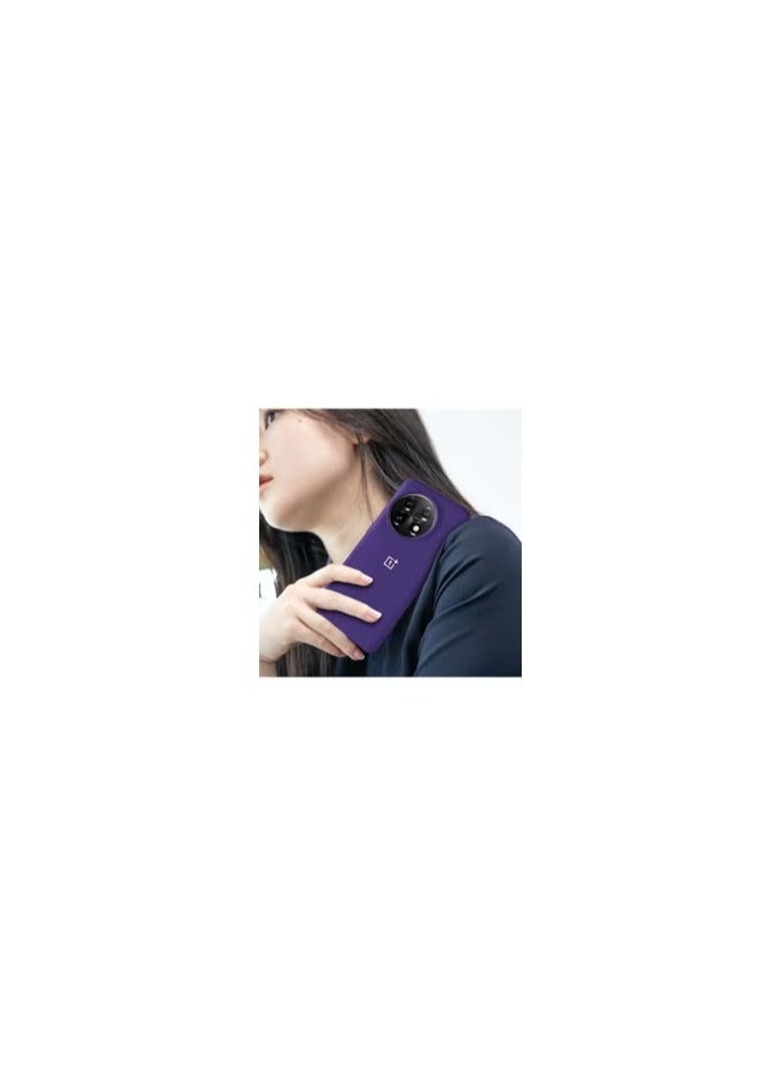 CATANES OnePlus 11 Silicone Case Cover Shockproof Professional Back Cover Case Purple - Image 1