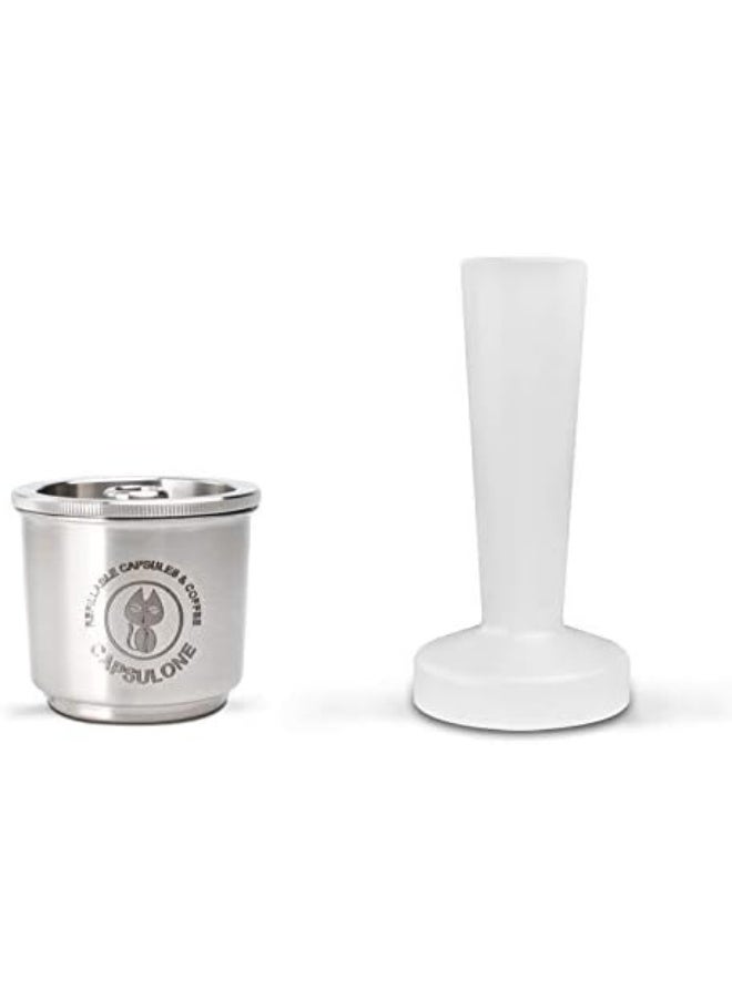 capsulone coffee capsule fit for illy coffee machine maker stainless steel capsule pod reusable filters X Y type and PP tamper - Image 1