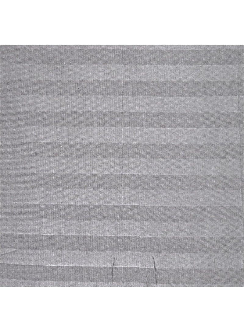 Fabienne King Bed Sheet Set with 2 Pillowcases 50×75cm 100% Microfiber 240×260cm Flat Sheet for King/Double Beds 1cm Stripe Soft Bed Sheet Set for Hotels and Home Ash Grey - Image 2