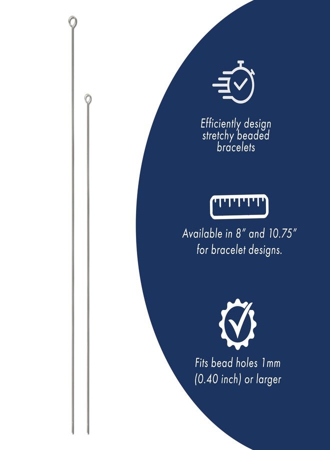 Beadalon Elastic Stretch Cord Beading Needle, Stainless Steel, 10.75 in Length, 1 pc, Easily Transfer Beads on Stretch Cord - Image 3