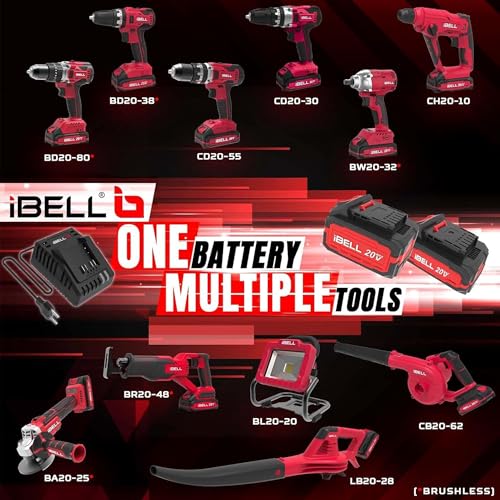 IBELL TOOLS iBELL One Power Series 20V 3.0A Fast Charger | 65W Li-ion Battery Charger | Compatible with iBELL 20V Cordless Tools - Image 3