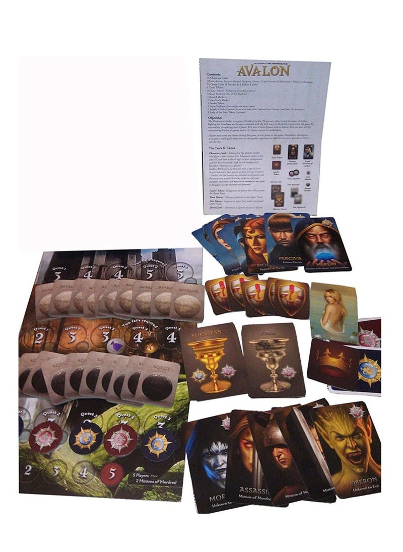 Board Game Card the Resistance: Avalon Social Deduction Game Adults Casual Party Table Game for 5-10 People