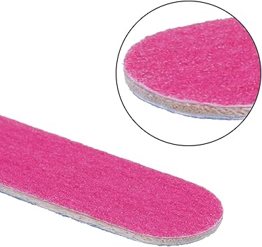 Faburo Nail Files Faburo 100 Pcs Disposable Nail File 180240 Double Sided Emery Board Nail Buffering Files for Home and Salon Use 180240 Grit - Image 3