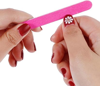 Faburo Nail Files Faburo 100 Pcs Disposable Nail File 180240 Double Sided Emery Board Nail Buffering Files for Home and Salon Use 180240 Grit - Image 5