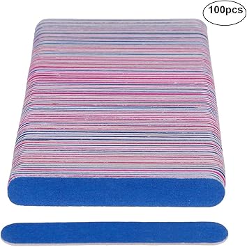 Faburo Nail Files Faburo 100 Pcs Disposable Nail File 180240 Double Sided Emery Board Nail Buffering Files for Home and Salon Use 180240 Grit - Image 4