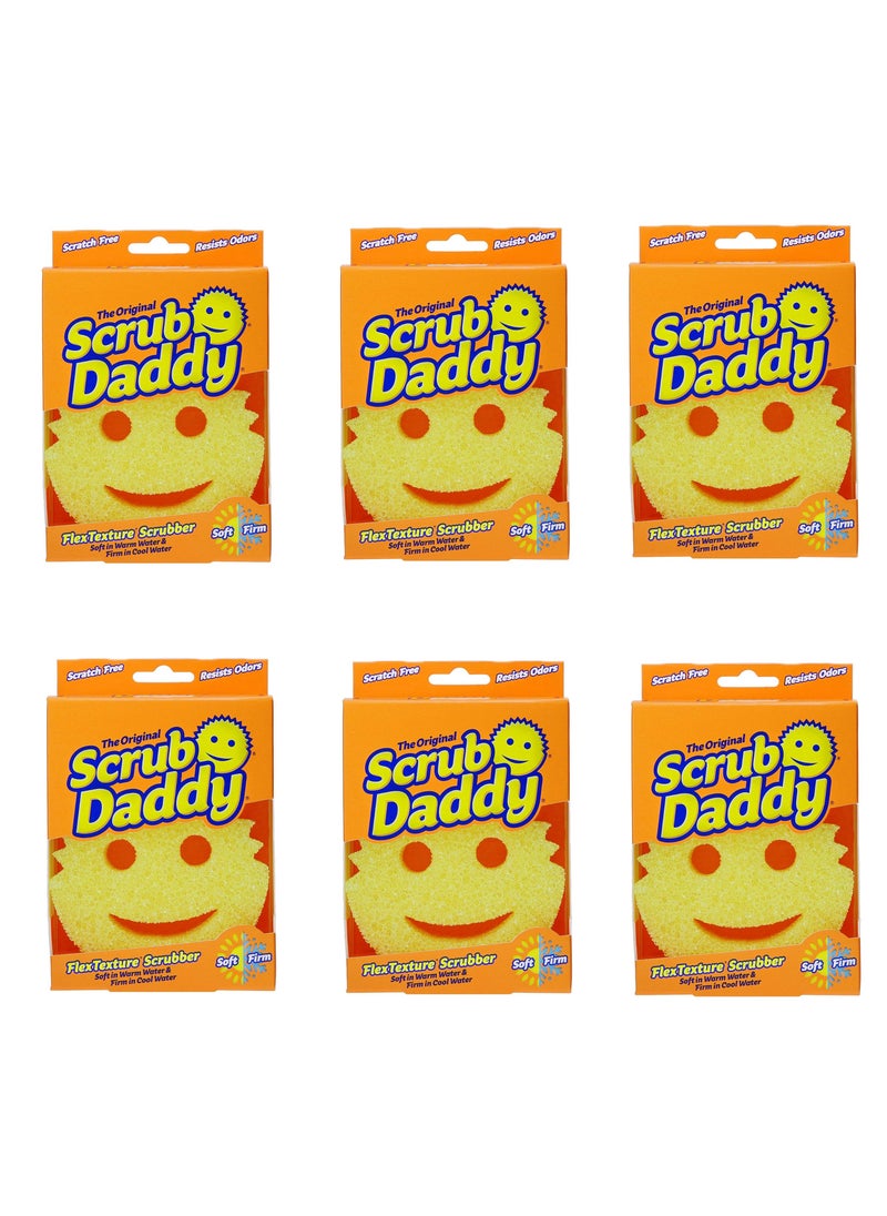 Scrub Daddy Scrub Daddy Sponge Variety Pack - Scratch-Free Multipurpose Dish Sponge - BPA Free & Made with Polymer Foam - Stain, Mold & Odor Resistant Kitchen Sponge (6 Count)  - Image 1