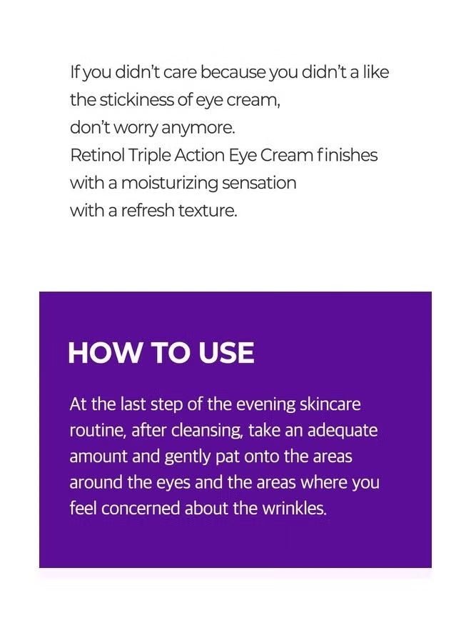 Generic Retinol Intense Advanced Triple Action Eye Cream Clear 30ml  - Image 3