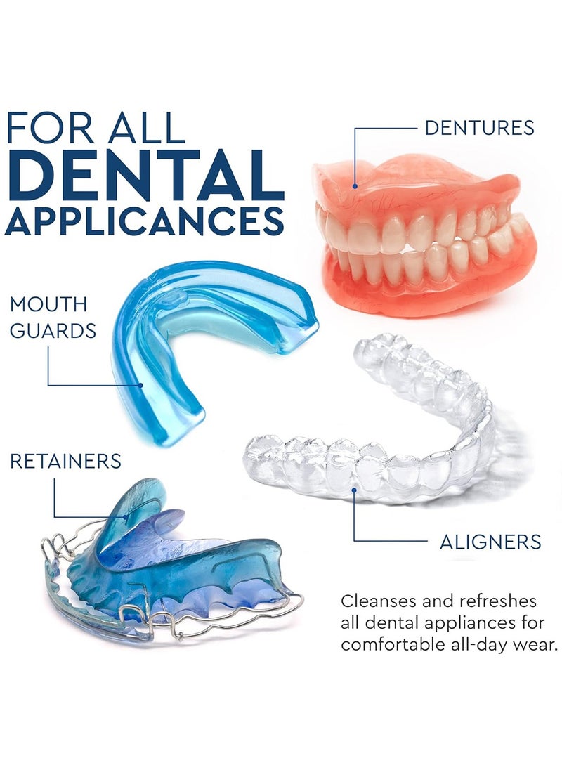 APPTRIN 36pcs Retainer Cleaner Tablets Denture Cleaning Tablets for Dental Appliances and Night Mouth Guard Cleanser Removes Odors Stains Plaque  - Image 3