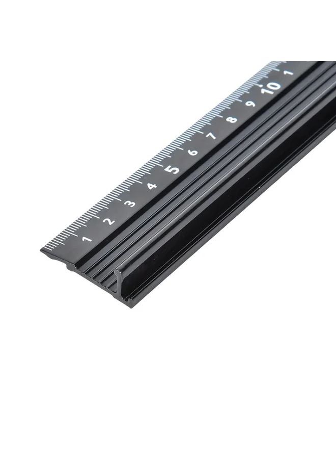 Industrial Grade Aluminum Ruler Set 3 Sizes 7.87inch Precision Measuring Tool - Image 2