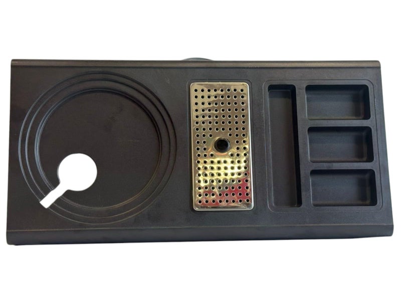 PAUL SONS Hospitality Rectangle Kettle Tray Made of ABS Plastic Square, Black (Pack of 1Pc) - Image 1