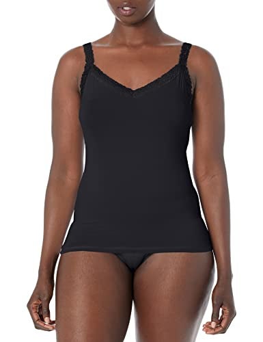 Vanity Fair womens Tops for Layering (Camisole & Tank Tops) Camisole, Cami - Spincami Black, XX-Large US - Image 1